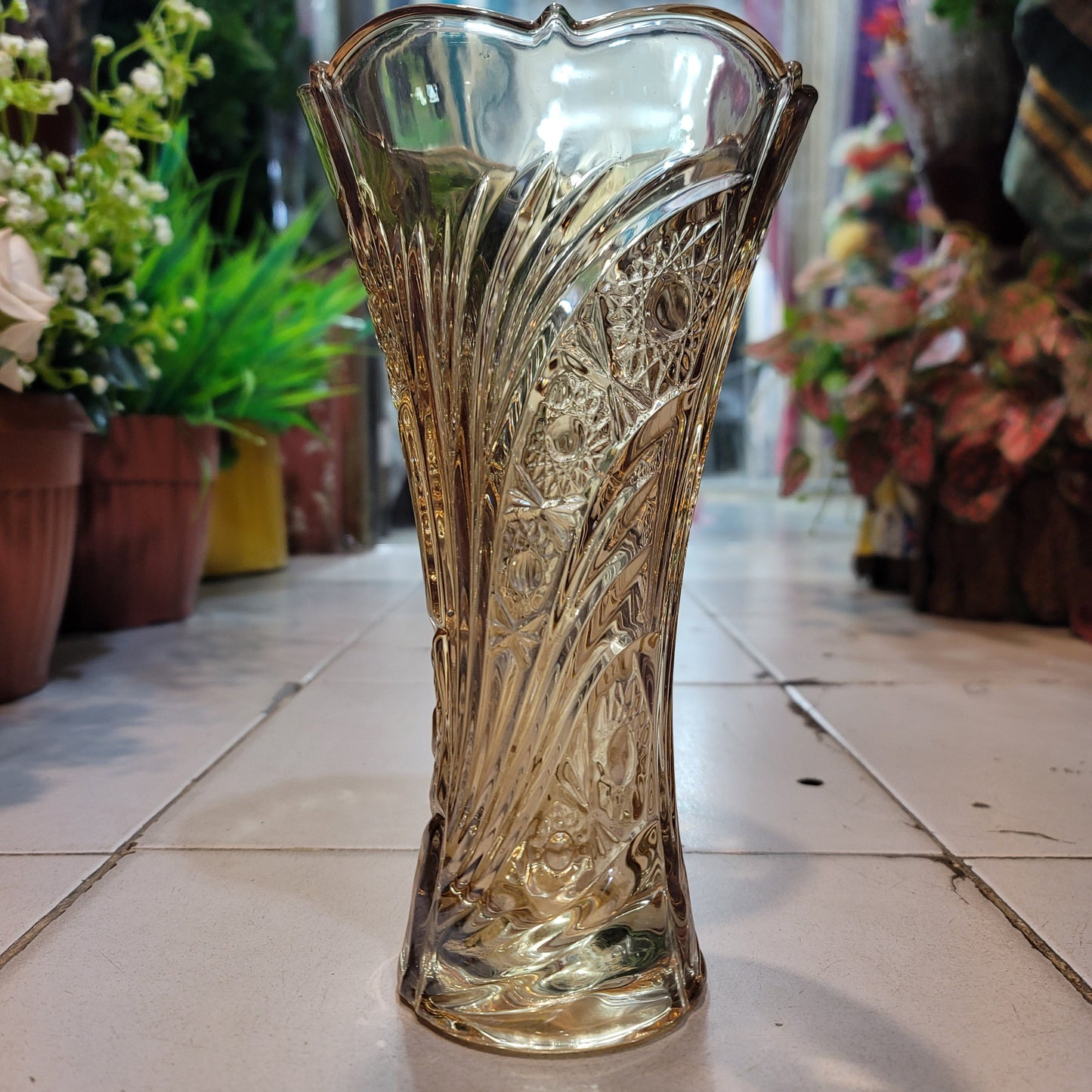 Shaded Crystal Vases