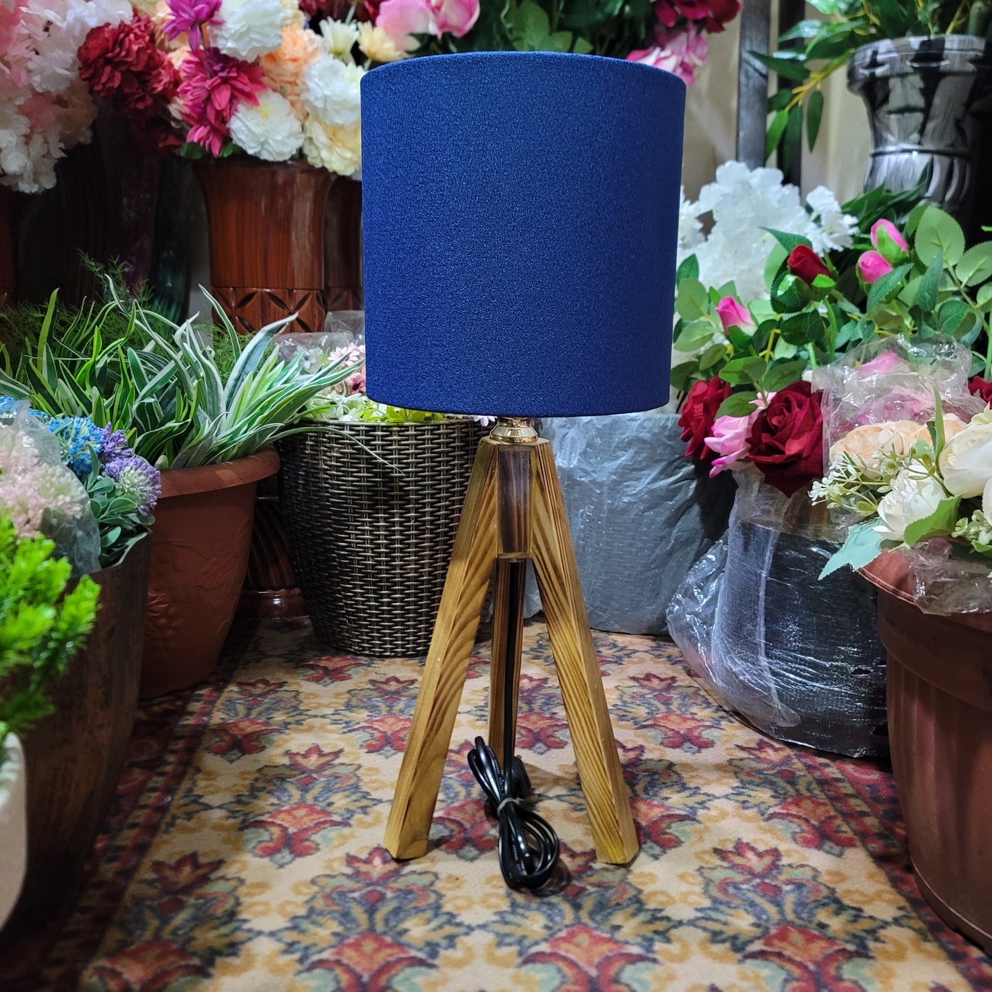 Tripod Table Lamp Pair
