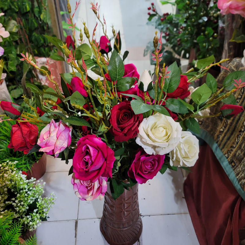 Velvet Flower Rose Stick